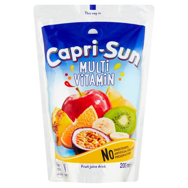 Capri-Sun Multivitamin nesýtený nealkoholický ovocný nápoj 200 ml - Klas