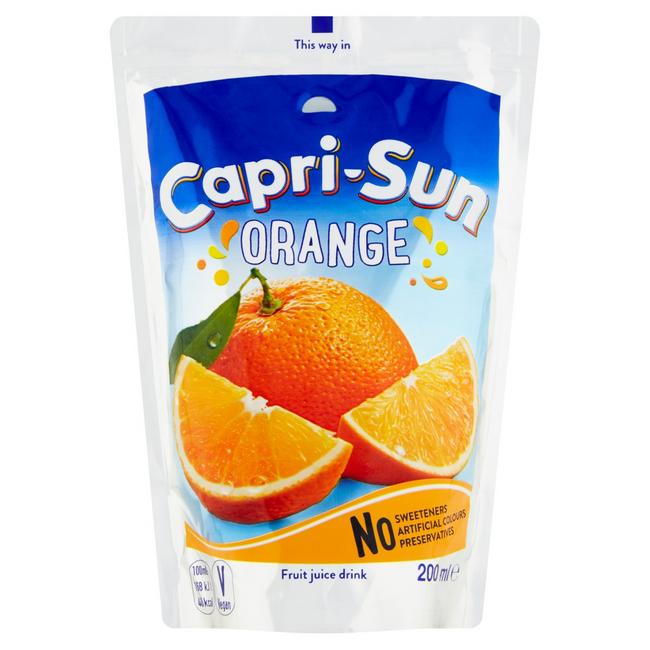 Capri-Sun Orange nesýtený nealkoholický ovocný nápoj 200 ml - Klas