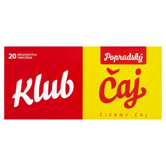 Popradský čaj čierny Klub 20 x 1,5 g - Klas