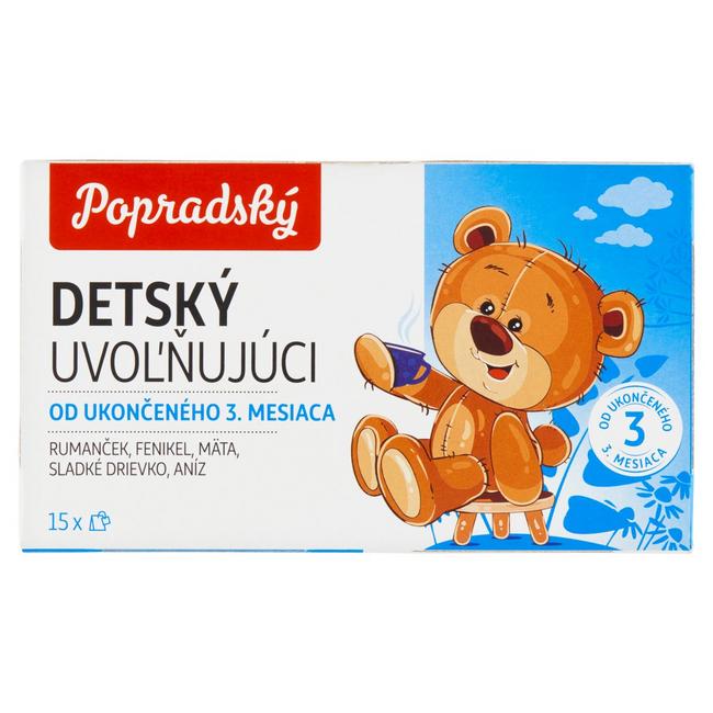 Popradský čaj bylinný detský uvoľňujúci 15 x 1,5 g - Klas