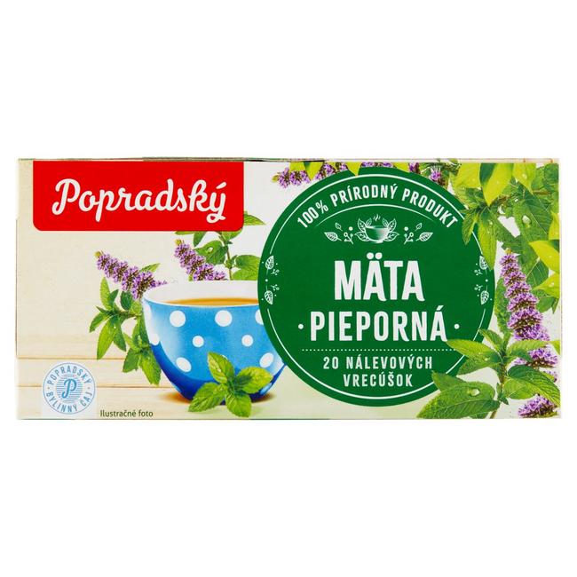 Popradský čaj mäta pieporná 20 x 1,5 g - Klas