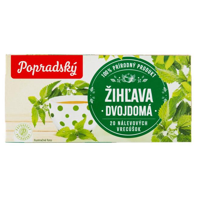 Popradský čaj žihľava dvojdomá 20 x 1,5 g - Klas