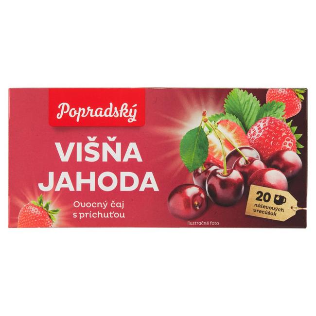 Popradský čaj ovocný aromatizovaný višňa jahoda 40 g - Klas