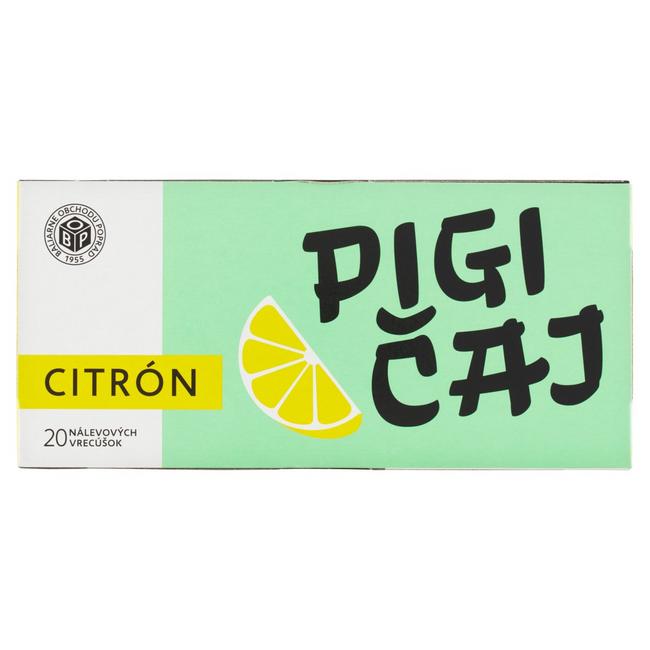 Popradský čaj Pigi citrón 20 x 1,5 g - Klas