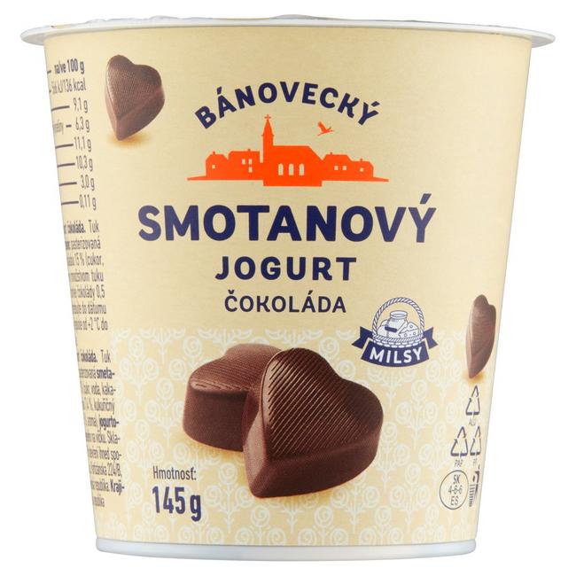 Milsy Bánovecký smotanový jogurt čokoláda 145 g - Klas
