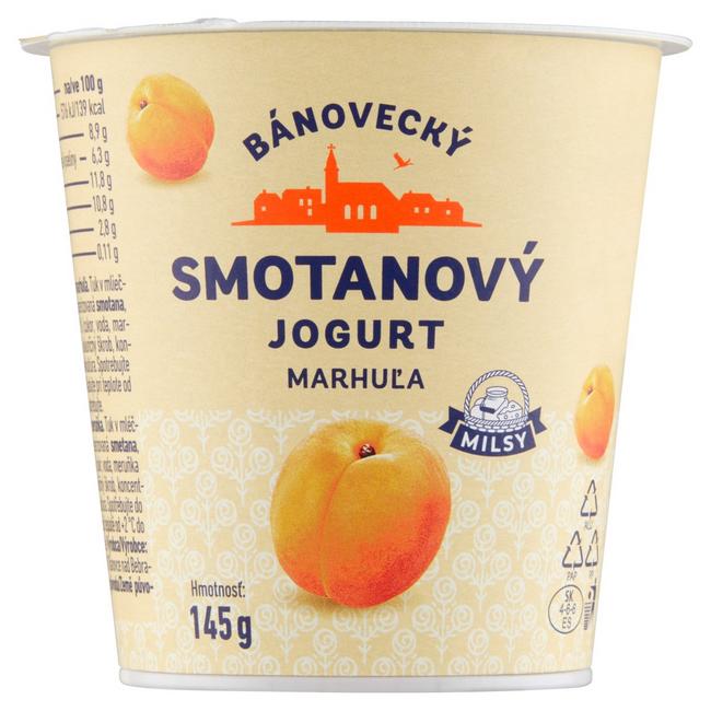 Milsy Bánovecký smotanový jogurt marhuľa 145 g - Klas