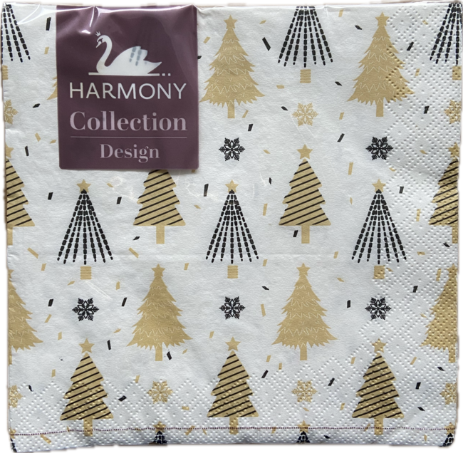 Servítky Harmony Vianočný stromček / 543W33-3 - Klas
