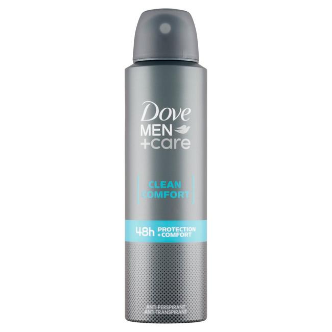 Dove Men+Care Clean Comfort antiperspirant sprej pre mužov 150 ml - Klas