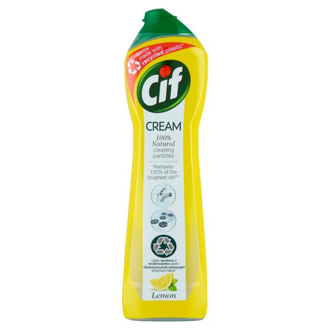 Cif Cream Lemon krémový abrazívny čistiaci prípravok 500 ml - Klas