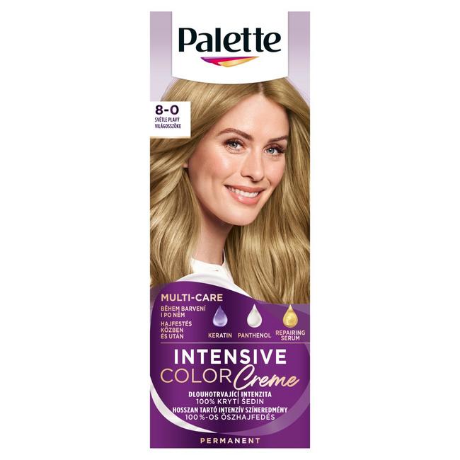 Schwarzkopf Palette Intensive Color Creme farba na vlasy Svetloplavý 8-0 (N7)50ml - Klas
