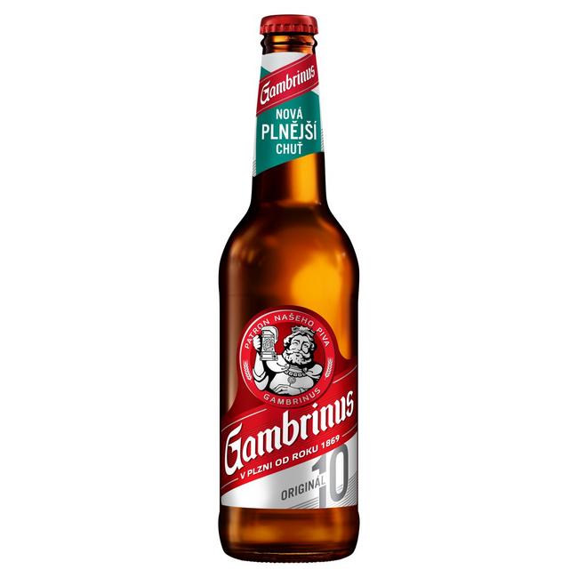 Gambrinus 10% pivo výčapné svetlé 500 ml fľaša - Klas