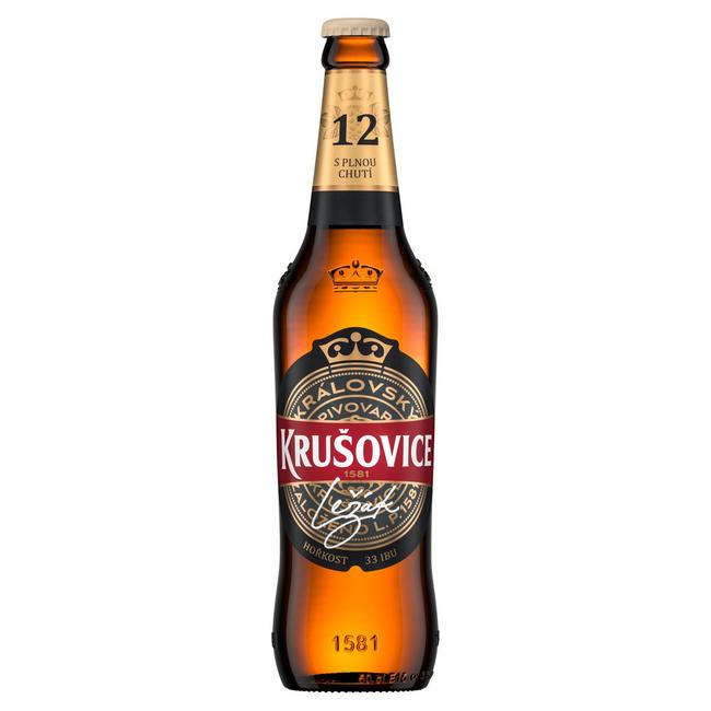 Krušovice Královská 12 pivo fľaša svetlé 500 ml - Klas