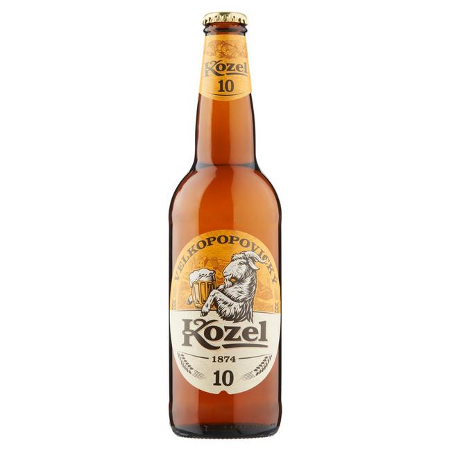 Velkopopovický Kozel 10% pivo fľaša svetlé 500 ml fľaša - Klas