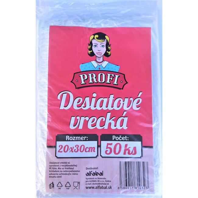 Profi Desiatové Vrecká 20x30cm 50 ks - Klas