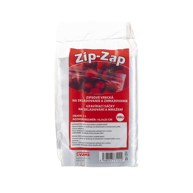 Zip - Zap Zipsové vrecká na skladovanie a zmrazovanie 1 l / 20 ks - Klas