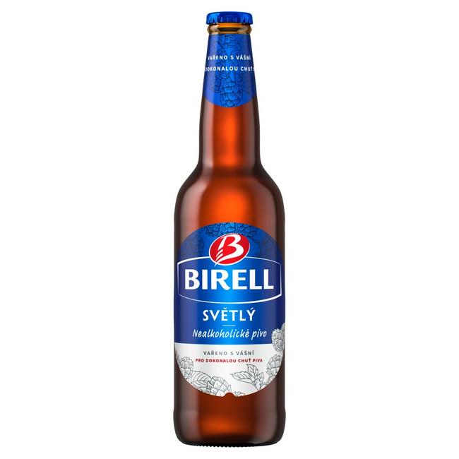 Birell Svetlé nealkoholické pivo 500 ml fľaša - Klas