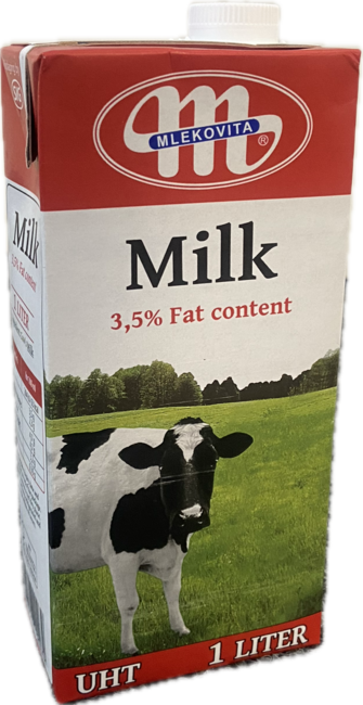 Mlekovita Mlieko trvanlivé plnotučné 3,5% 1l - Klas