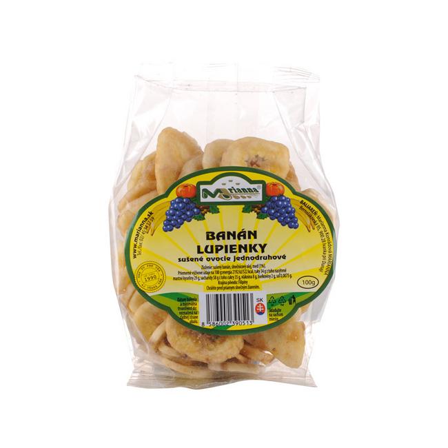 Marianna Banán Lupienky Sušené Ovocie Jednodruhové 100 g - Klas