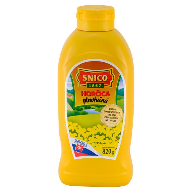 Snico Horčica plnotučná 820 g - Klas