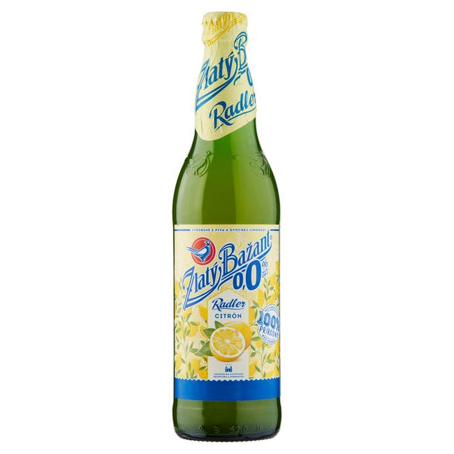 Zlatý Bažant Radler Citrón 0,0% 500 ml fľaša - Klas