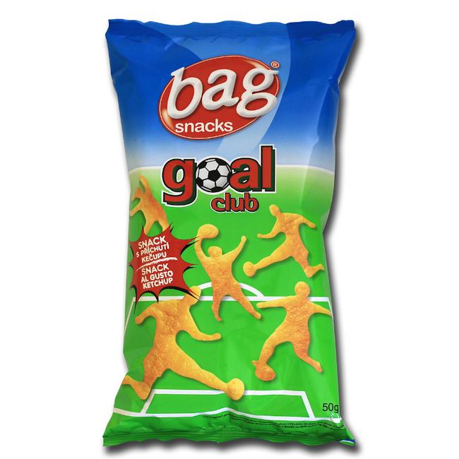 Bag Snacks Goal Club smažený pšenično-zemiakový snack s kečupovou príchuťou 50 g - Klas