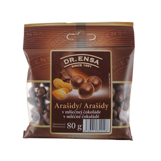 Dr. Ensa Arašidy v mliečnej čokoláde 80 g - Klas