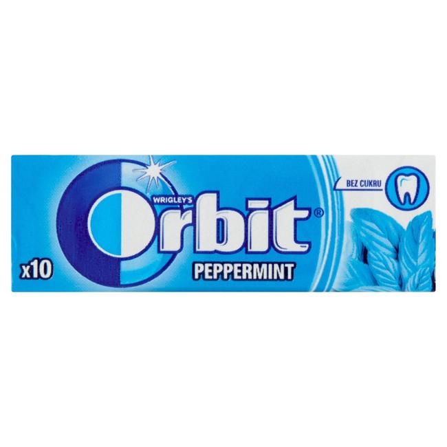Wrigleys Orbit Peppermint žuvačka bez cukru 14 g - Klas