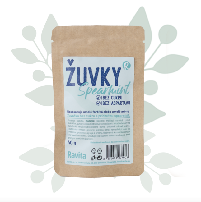Ravita Žuvky Spearmint 40g - Klas