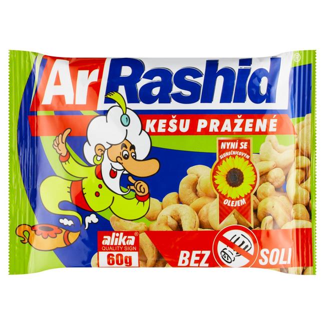 ArRashid Kešu pražené bez soli 60 g - Klas