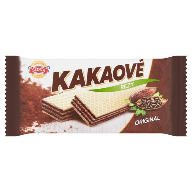 Sedita Kakaové rezy oblátky s kakaovou krémovou náplňou 50 g - Klas