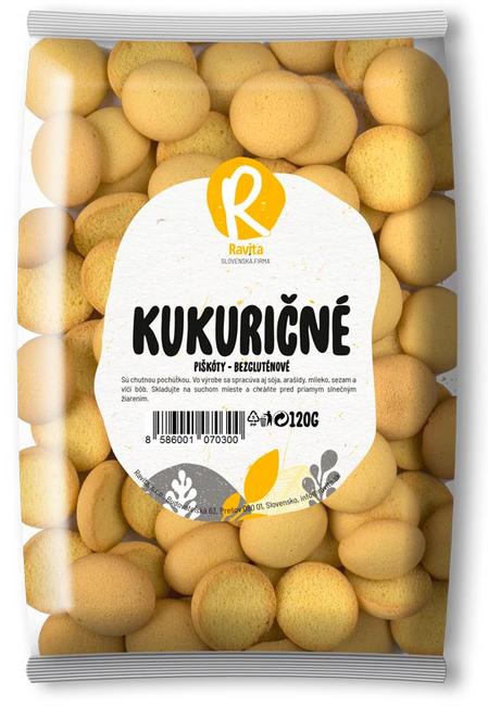 Ravita Kukuričné piškóty 120 g - Klas