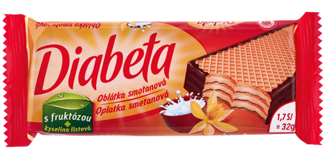 Diabeta Oblátka smotanová 32 g - Klas