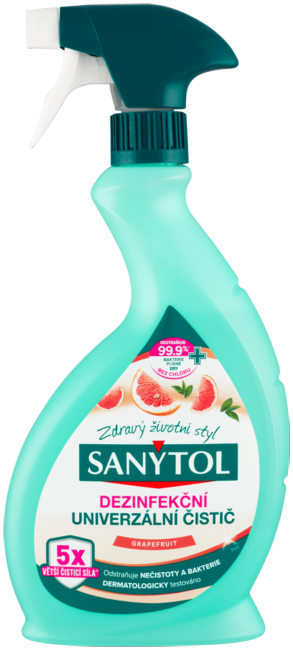 Sanytol dezinfekcia univerzálny čistič v spreji grep 500 ml - Klas