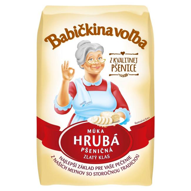 Babičkina Voľba Múka hrubá pšeničná 1 kg - Klas