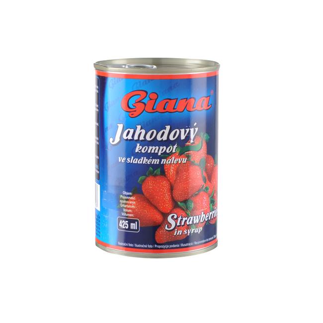 Giana Kompót jahodový v sladkom náleve 400g/PP 160 g - Klas