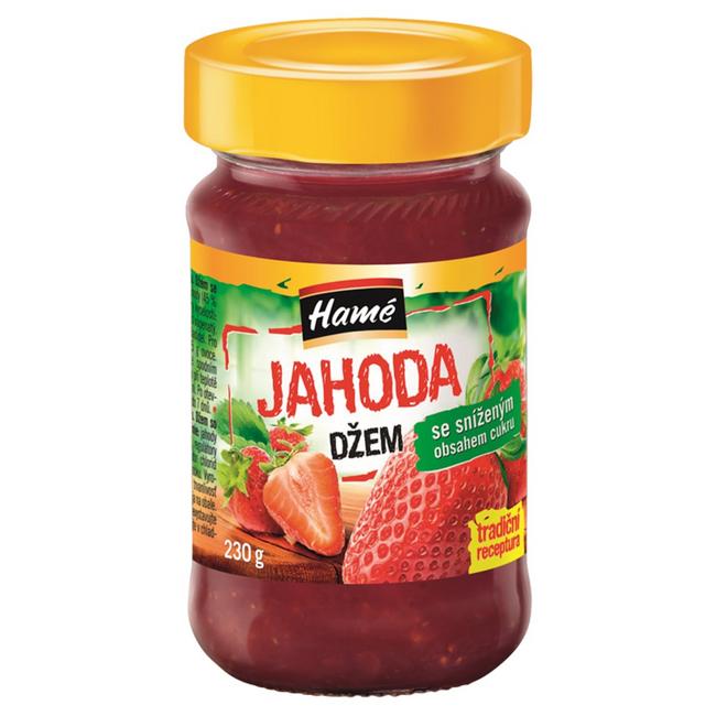 Hamé Džem jahodový so zníženým obsahom cukru 230 g - Klas