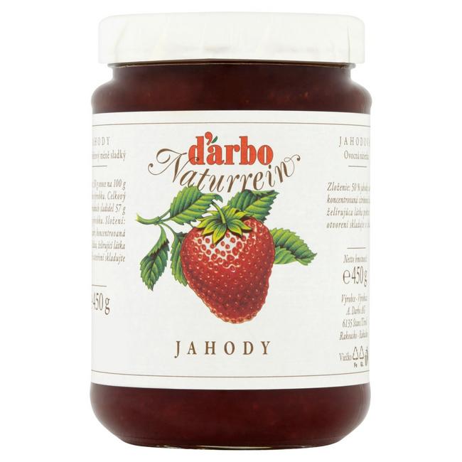 darbo Naturrein jahodová nátierka 450 g - Klas