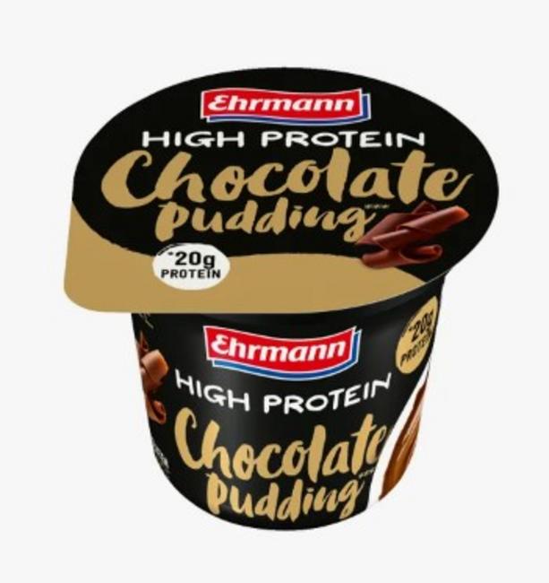EHRMANN HIGH Proteín puding choco bez laktózy bez lepku s vysokým obsahom bielkovín 20g bez pridaného cukru 200 g - Klas