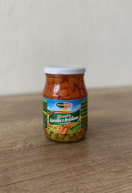 Novofruct Zámocká karotka s hráškom 330 g - Klas