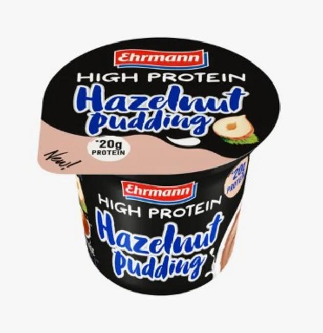 EHRMANN HIGH Proteín puding oriešok bez laktózy bez lepku s vysokým obsahom bielkovín 20 g bez pridaného cukru 200g - Klas