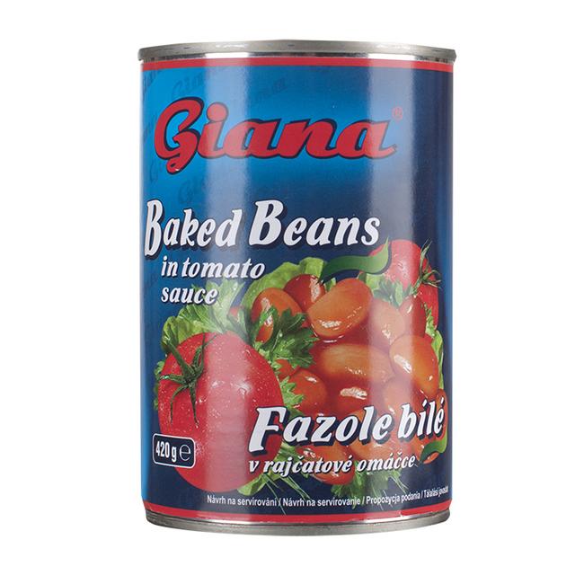 GIANA Fazuľa biela v paradajkovej omáčke 420 g - Klas