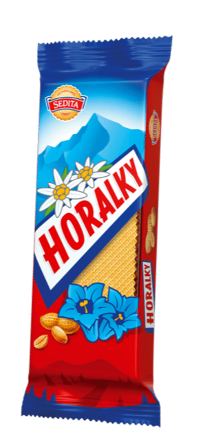 Sedita Horalky Oblátky s arašidovou krémovou náplňou 5 x 50 g Pack - Klas