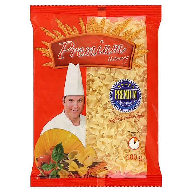 Premium Bezvaječné cestoviny pšeničné fliačky 400 g - Klas