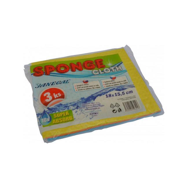 Janegal Špongiová utierka 15,5x18 cm 3 ks - Klas