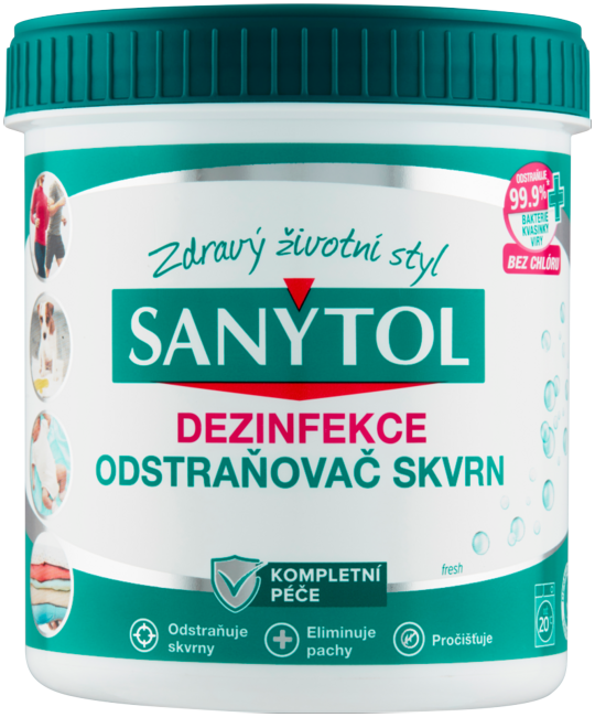 Sanytol dezinfekcia odstraňovač škvŕn 450 g - Klas