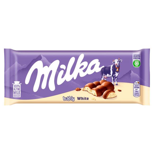 Milka Bubbly White 95 g - Klas