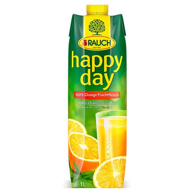 Rauch Happy Day 100% pomarančová šťava s dužinou 1 l - Klas