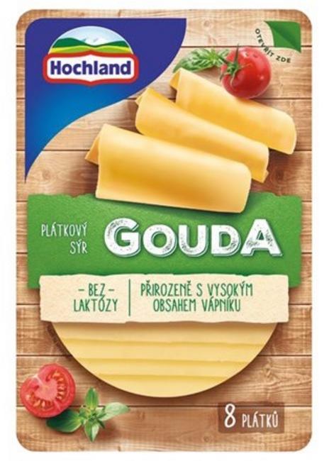 Hochland gouda syr plátky bezlaktózový 135 g - Klas