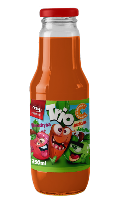 CBA Premium Nápoj Mrkva Broskyňa Jablko 750 ml - Klas