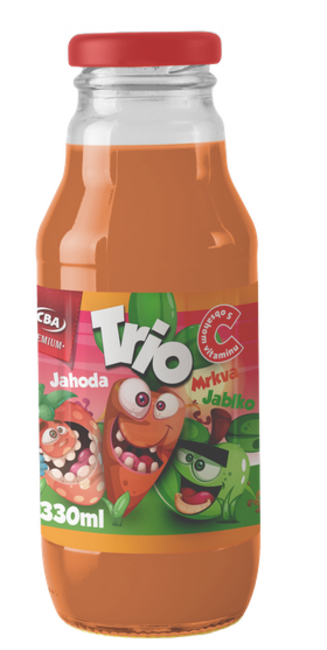 CBA Premium nápoj mrkva jahoda jablko 330 ml - Klas
